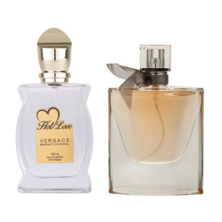 پک 2 عددی ادو پرفیوم زنانه هات لاو مدل La Vie Est Belle حجم 75 میلی لیتر و Versace Bright Crystal حجم 100 میلی لیتر
